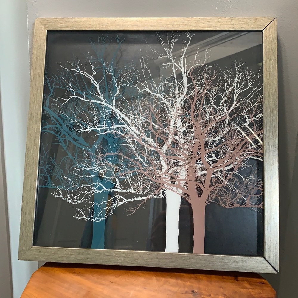 Shadow box tree picture.